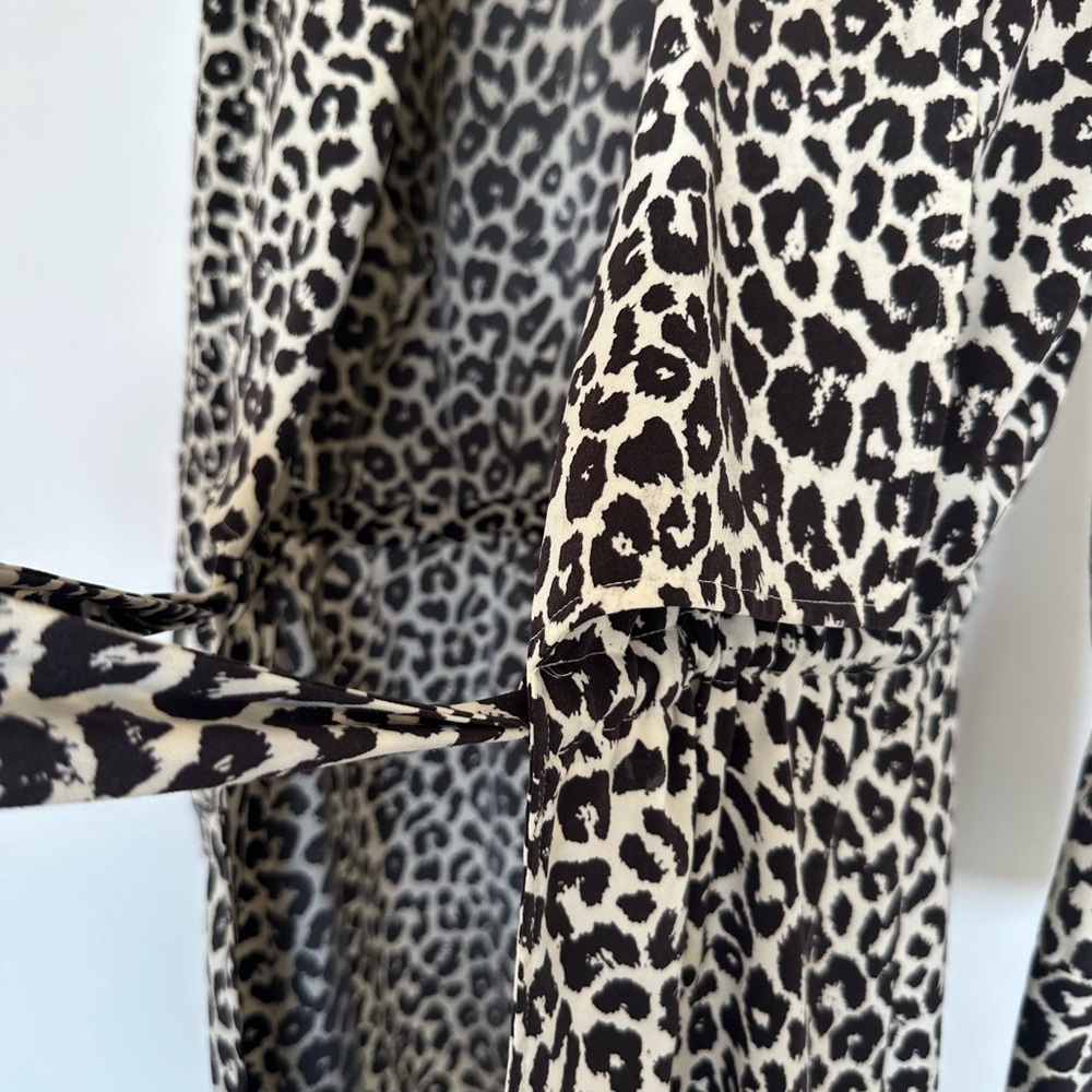 Something Navy Animal Print Long Robe - Picture 8 of 8